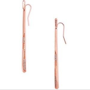 Kendra Scott rose gold Melissa statement earrings